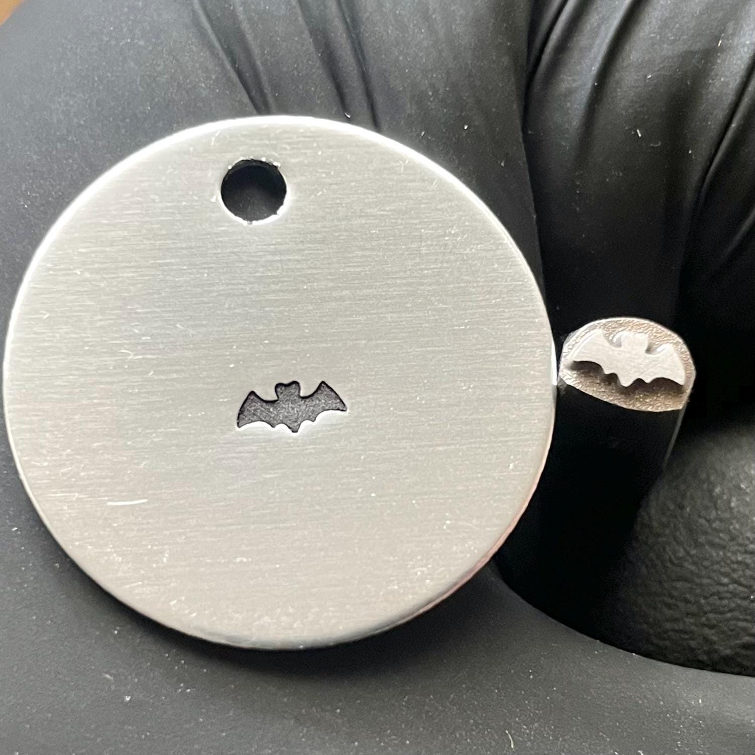 Bat Metal Stamp, Halloween Steel Stamp