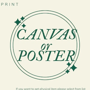 POSTER or CANVAS PRINT