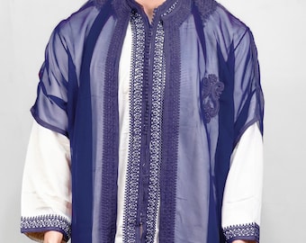 Set of 3 men's Jabador for wedding,Eid, Ramadan, Party, Nikah. men's kaftan. moroccan groom outfit. Nikah & Eid outfit. Soft and comfortable