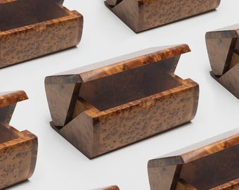 Handmade Moroccan Thuya Wood Jewelry Box, Elegant Organizer & Keepsake Gift for Her, mother days gift, memory box, Rustic christmas Gift