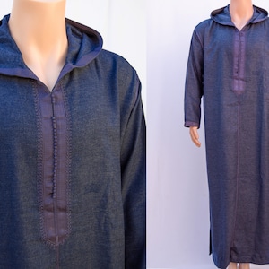 Moroccan Men&#39;s Winter Kaftan –Handmade Wool Coat, Cozy Traditional Robe, Ethnic Outerwear for Men, winter kaftan dress, ramadan outfits gift