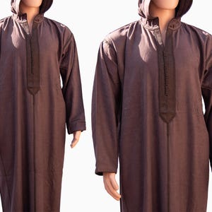 Moroccan Men&#39;s Winter Kaftan –Handmade Wool Coat, Cozy Traditional Robe, Ethnic Outerwear for Men, winter kaftan dress, ramadan outfits gift