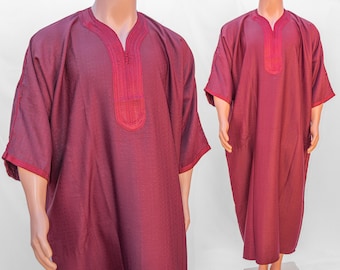Handmade Moroccan Thobe | Cotton Kaftan for Men | Tunic Dress for Eid | Ramadan & Nikah | Elegant Modest Wear | Eid Gift Idea, Jubba Gandoura