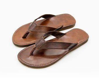 Sandalias de cuero unisex hechas a mano para hombre y mujer, sandalias de cuero unisex con tiras, chanclas para vacaciones de verano, ropa de playa bohemia.