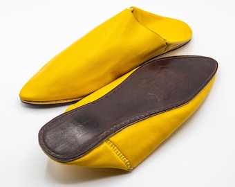 Luxury Fes Moroccan Slippers – Soft Leather Babouche, Ethically Made Vintage-Inspired Babouche for Everyday Wear, Slippers for Eid Outfit