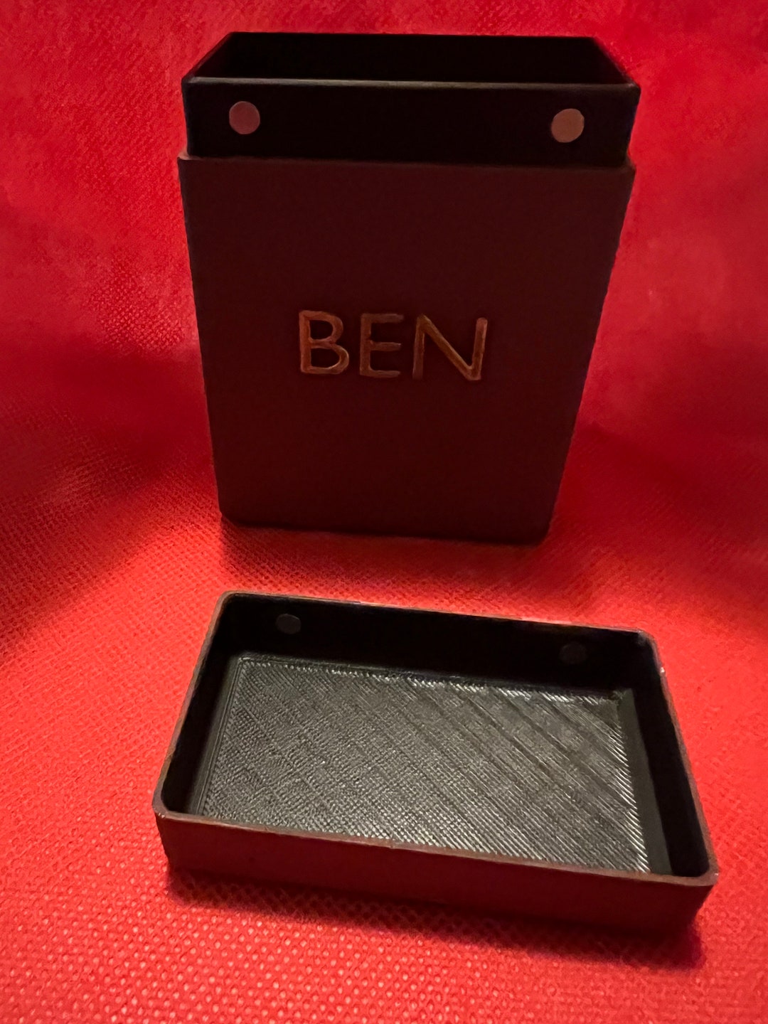 Hand Painted Deck Boxes free Shipping Custom Engraving / Etsy