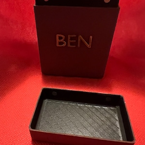 Hand painted deck boxes (free shipping, custom engraving / embossing)