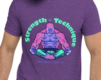 Strength is a Technique Jiu Jitsu Unisex Tri-Blend Tee