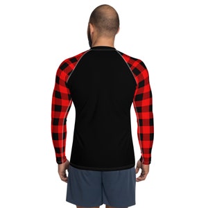 Bison Rash Guard Buffalo Plaid Jiu Jitsu Men's Rash Guard - Etsy