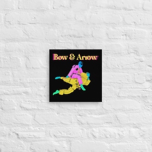Bow & Arrow Jiu Jitsu Art on Thin canvas