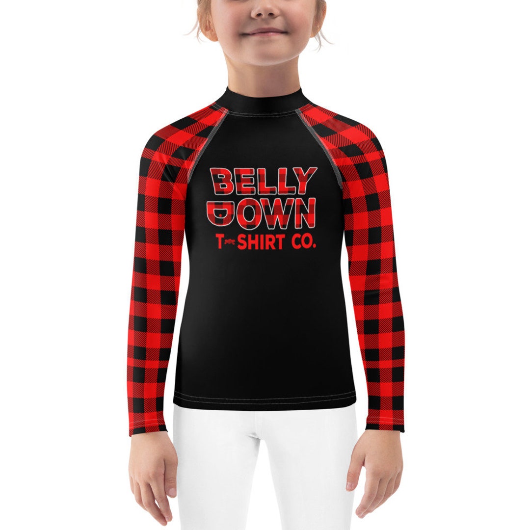 Bison Rash Guard Buffalo Plaid Jiu Jitsu Little Kids Rash Guard - Etsy