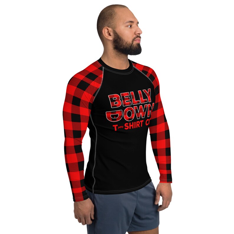 Bison Rash Guard Buffalo Plaid Jiu Jitsu Men's Rash Guard - Etsy
