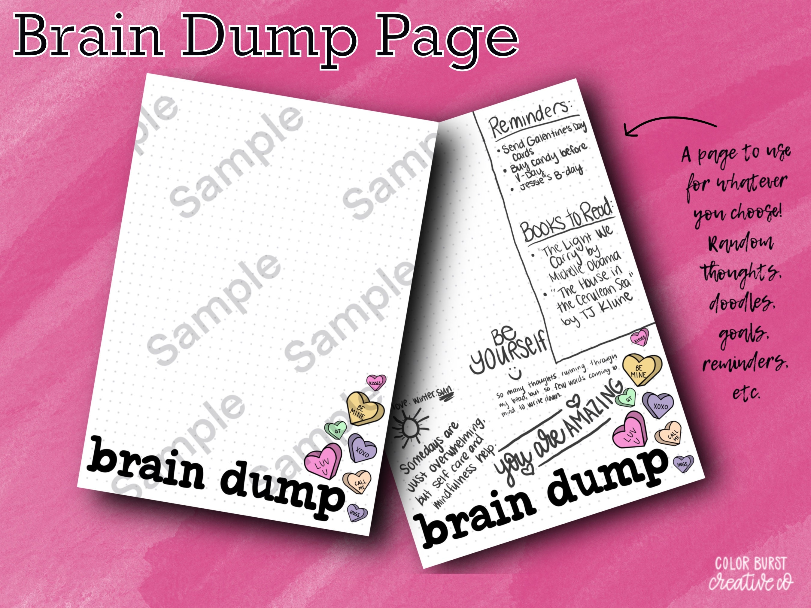 February Printable Journal Pages A5 Dot Grid PDF Brain Dump, Gratitude, Mood Tracker, Habit ...