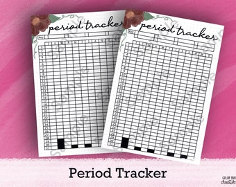 Printable Period Tracker: A5 Journal Page (PDF Download)