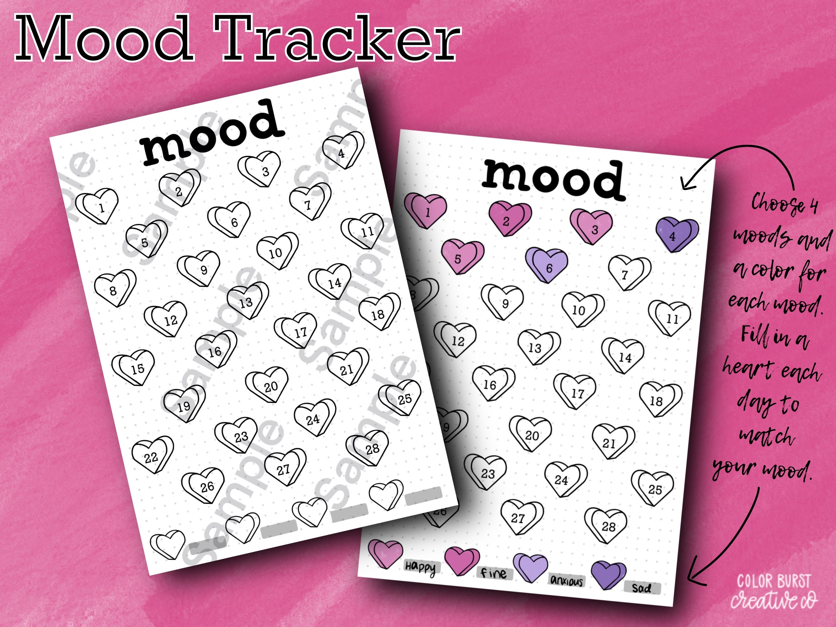 February Journal Pages – A5 Brain Dump, Mood & Habit Tracker (PDF) - Etsy