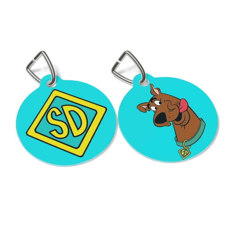 Scooby Doo Dog Tag, Pet Accessories, Dog Tags, Halloween Costume, for Pets, Backpack, Keys