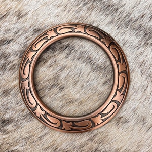 Horse Shoe Brand Center Ring 2 3/4&quot;,  Jeremiah Watt Hardware, Breast Collar Ring, Stainless Steel, Tack Making Hardware