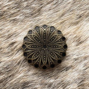 Antique Brass Round Concho, Tack Making Concho, Western Hardware, Leather Crafting Concho, Round Concho, Replacement Concho