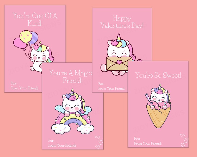 Printable Kids Valentine's Cards, Classroom Valentine's, Friend Card ...
