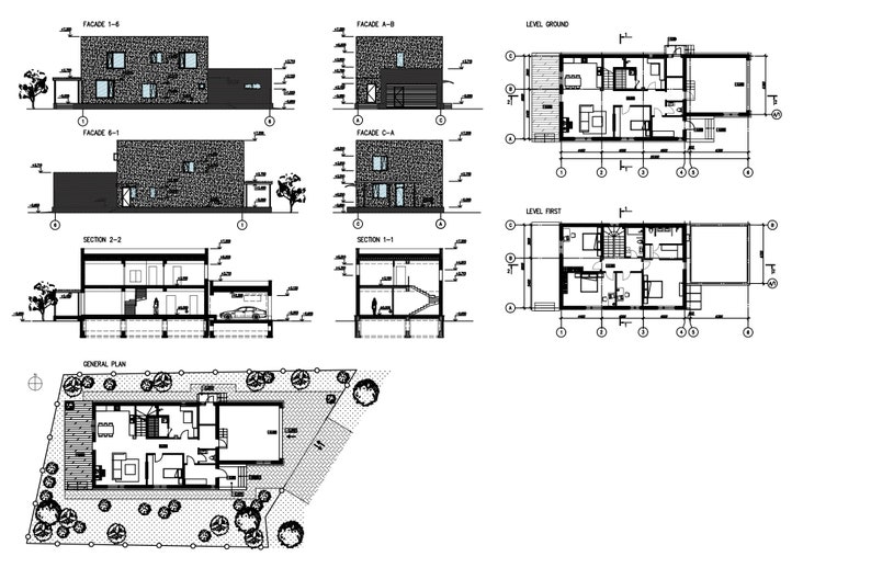 Autocad 2D Floor Plans and Elevations - Etsy