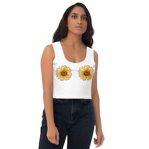 Sunflower Cropped Tank