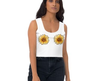 Sunflower Cropped Tank