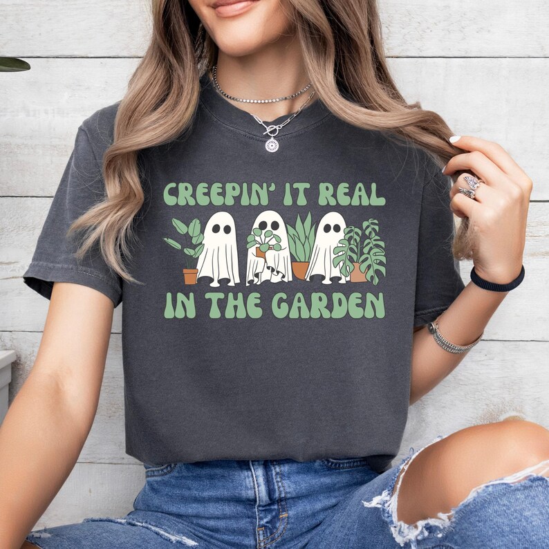 Ghost Plant PNG, Garden Ghosts Plant Shirt Png, Halloween Ghost Plants