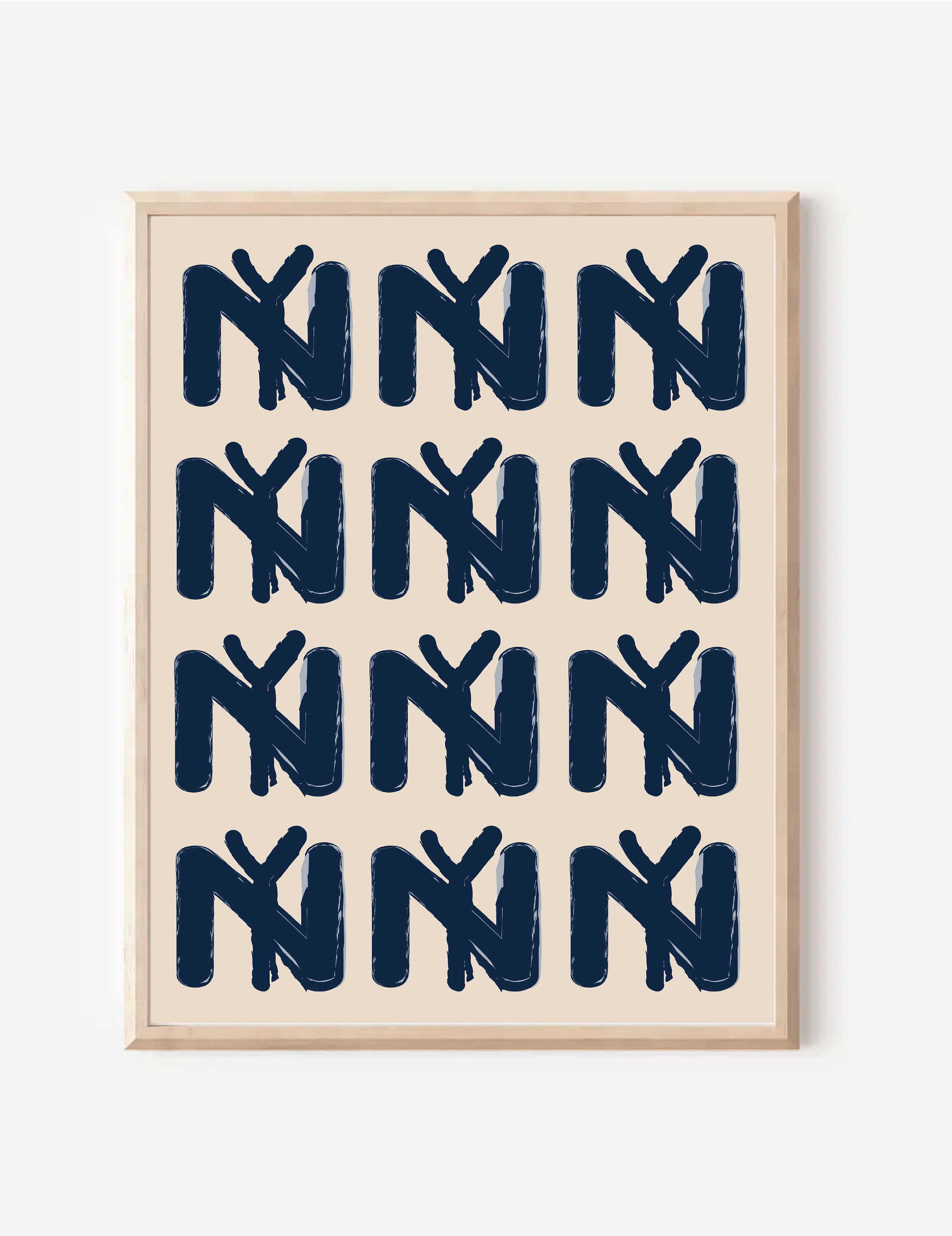 NYC Yankees Art Print,Digital Art Download,Black NYC Wall Art,Cute Trendy Art,NYC Posters,New York City Wall Poster, Unframed