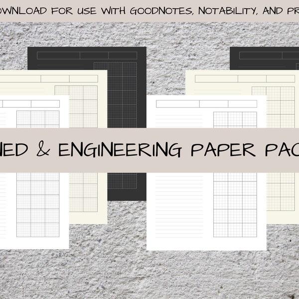 Goodnotes Engineering Graph Paper Etsy