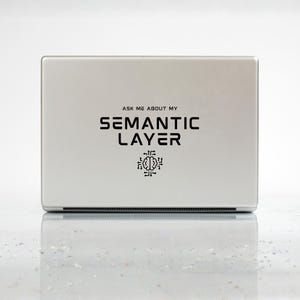 Semantic Layer SVG, Data Analyst Laptop Sticker, Tech Gift (PNG)