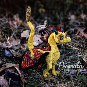 Desert Dragon Crochet Amigurumi Digital Pattern, Dragon Crochet Pattern, Amigurumi Dragon Pattern, Intermediate Advanced Pattern