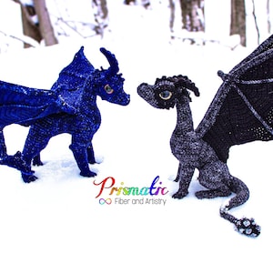 Mountain Dragon Crochet Amigurumi Digital Pattern, Dragon Crochet Pattern, Amigurumi Dragon Pattern, Intermediate Advanced Pattern