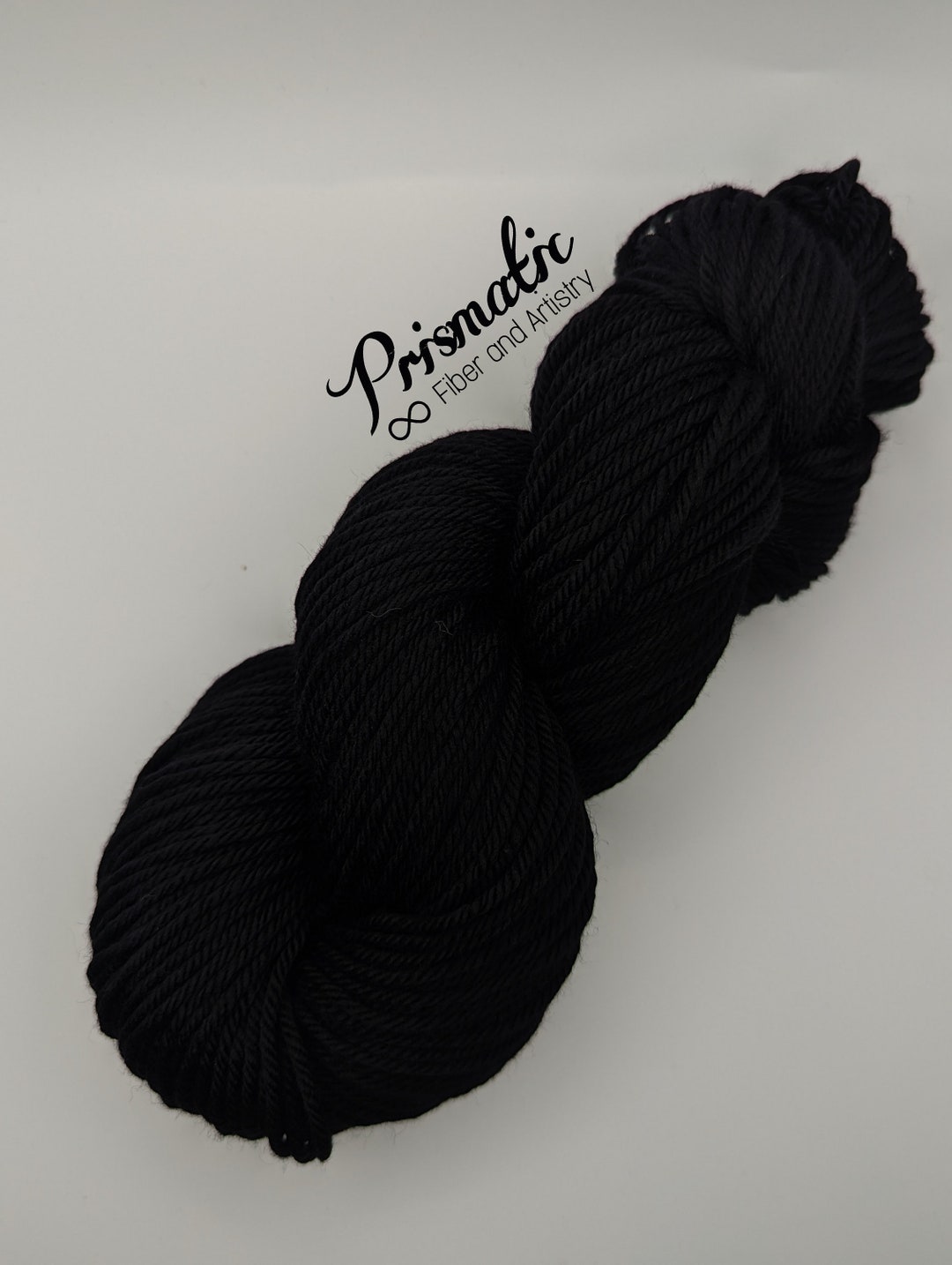 Hand Dyed Yarn, Black Yarn, vessel, Merino Wool, Merino Blend