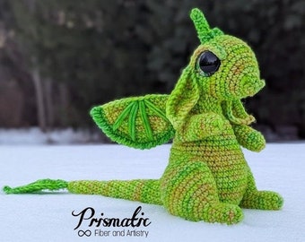 Citrus Dragon Crochet Amigurumi Digital Pattern, Dragon Crochet, Amigurumi Dragon, Advanced Beginner Pattern, Crochet Dragon