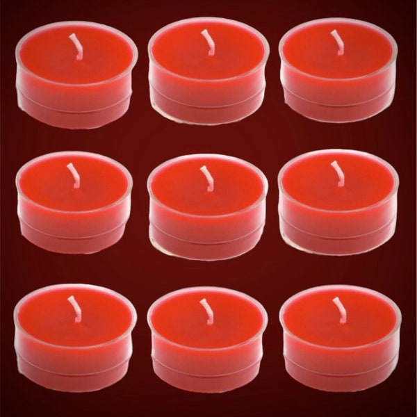 Red Tea Lights Etsy