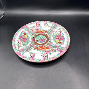 アンティーク チャイナ ローズメダリオン 2枚 Chinese Rose