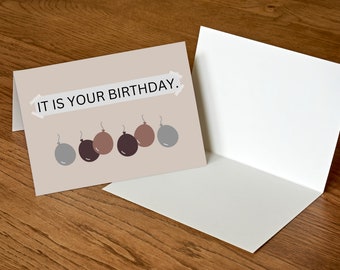 The Office It Is Your Birthday. Card | Set of 1, 5, or 10 | Envelopes Included