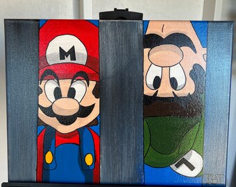 Mario and Luigi Acrylic Painting