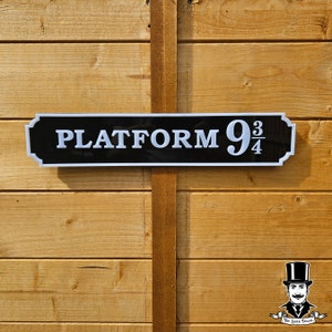 Platform 9 3/4 Harry Potter Cut Vinyl Sticker for Door Mirrors