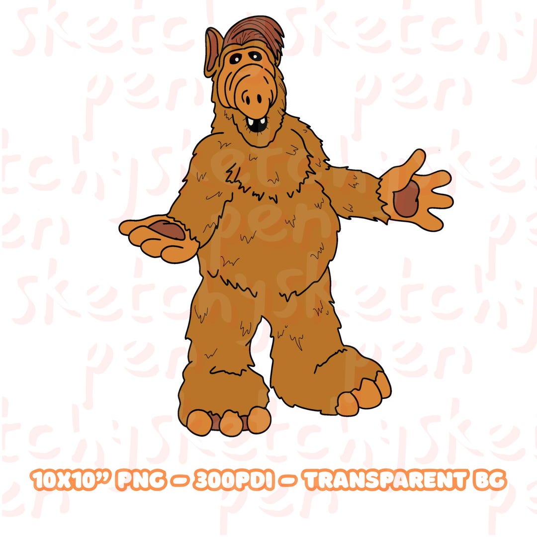Alf - PNG Image - Clipart - Fan Art - Etsy Canada