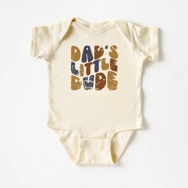 Dad's Little Dude Onesie®, New Dad Gift, Father's Day Onesie®, Daddy's Boy, Daddy's Girl, New Baby Gift, Cute Kids Shirt, Cute Onesies®