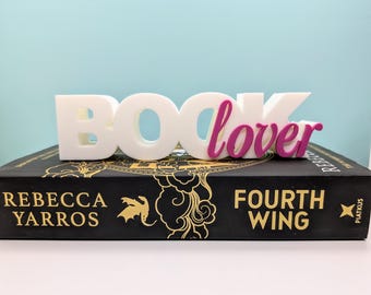 Book Lover Bookshelf Sign – Commercial Digital STL File