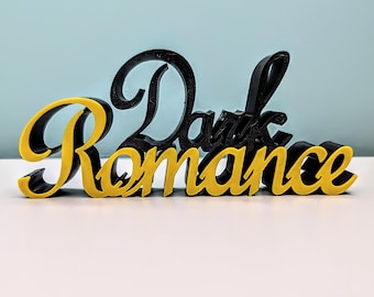 Dark Romance Bookshelf Sign – Commercial Digital STL File