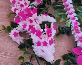 Stunning 3D printed Cherry Blossom Dragon 50cm