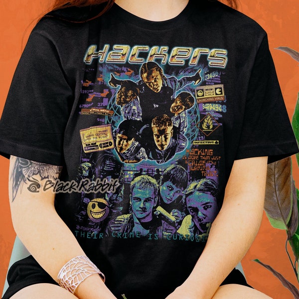 Hackers 1995 Their Crime Is Curiosity Retro Vintage 90s Unisex Classic T-Shirt