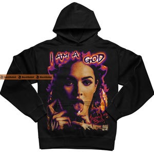 Jennifer's Body I Am A God Megan Fox Horror Movie Retro Vintage Bootleg Unisex Classic T-Shirt Oversized Luxury Hoodie - Black