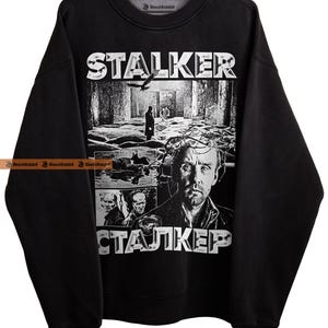 Stalker 1979 Retro Vintage Sci-Fi 70s Unisex Classic T-Shirt Crewneck Sweatshirt - Black