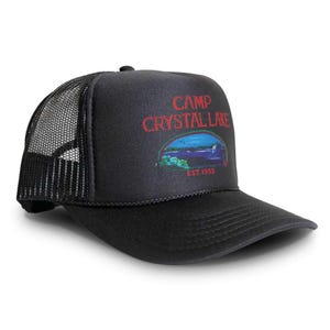 Friday The 13th Crystal Lake Snapback Hat - Adjustable Brown Horror Movie Cap