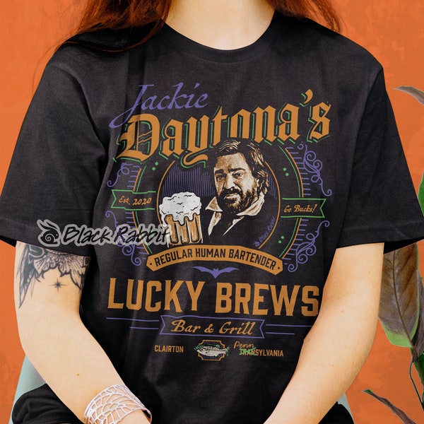 What We Do In The Shadows Jackie Daytona Regular Human Bartender Lucky Brews Retro Vintage Unisex Classic T-Shirt