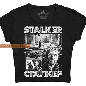 Stalker 1979 Retro Vintage Sci-Fi 70s Unisex Classic T-Shirt Crop Baby Tee - Black